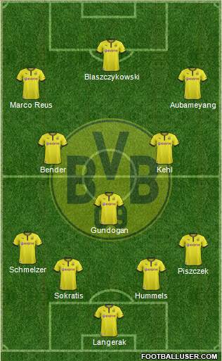 Borussia Dortmund Formation 2014