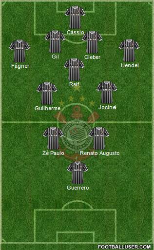 SC Corinthians Paulista 4-5-1 football formation