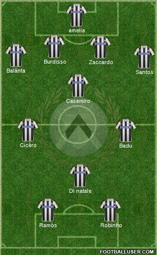 Udinese Formation 2014
