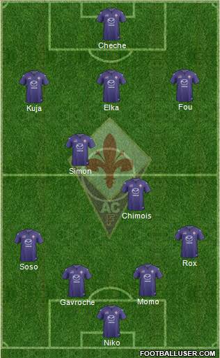 Fiorentina Formation 2014