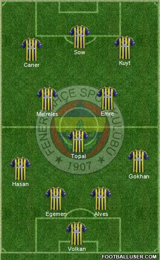 Fenerbahçe SK Formation 2014