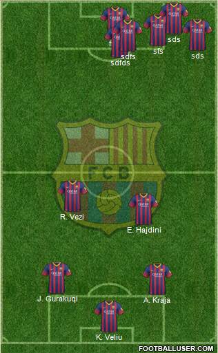 F.C. Barcelona Formation 2014