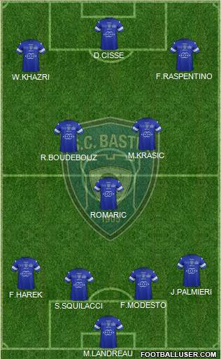 Sporting Club Bastia Formation 2014