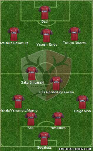 Kashima Antlers Formation 2014