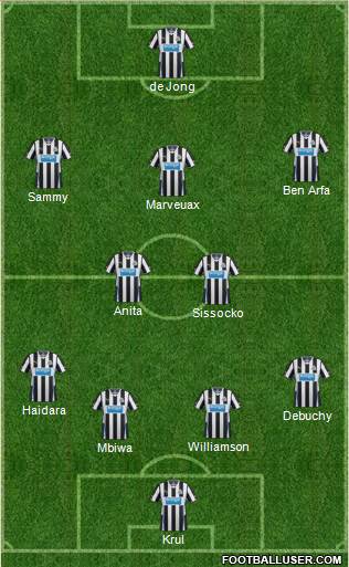 Newcastle United Formation 2014