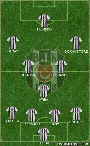 Besiktas JK Formation 2014