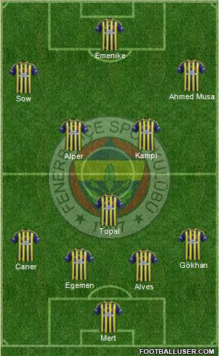 Fenerbahçe SK Formation 2014