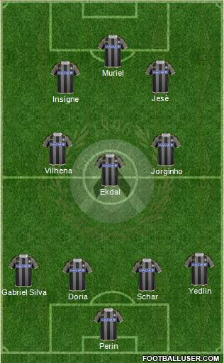 Udinese Formation 2014