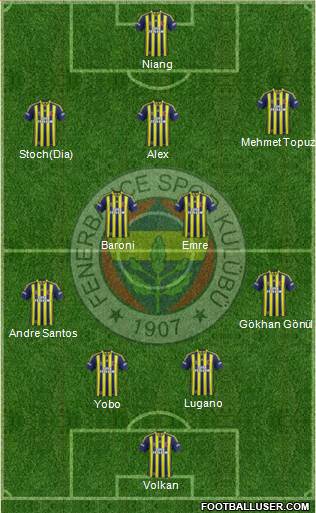 Fenerbahçe SK Formation 2014