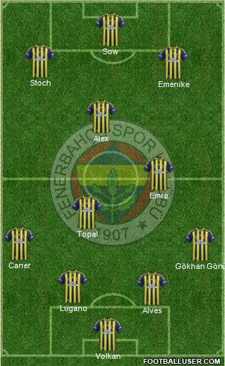 Fenerbahçe SK Formation 2014