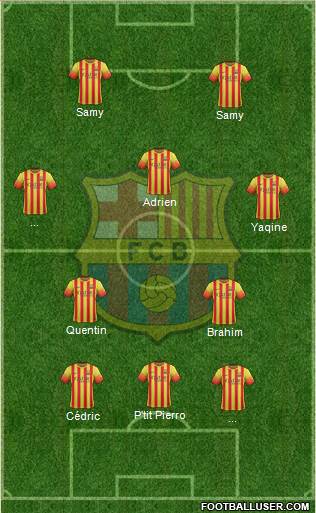 F.C. Barcelona Formation 2014