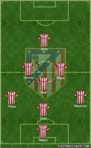 C. Atlético Madrid S.A.D. Formation 2014
