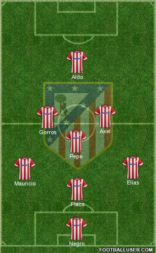 C. Atlético Madrid S.A.D. Formation 2014