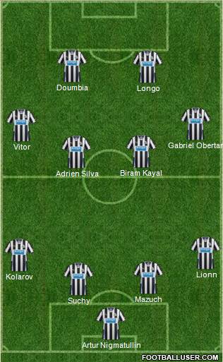 Newcastle United Formation 2014