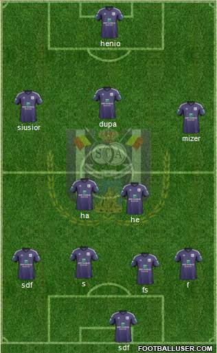 RSC Anderlecht Formation 2014