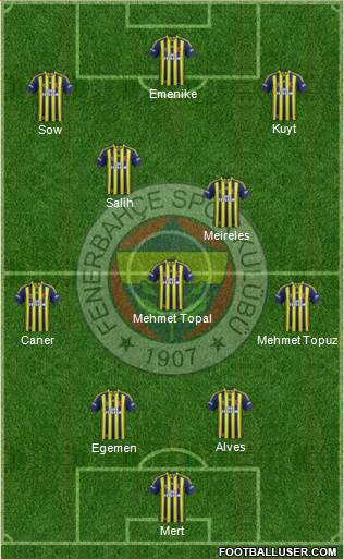 Fenerbahçe SK Formation 2014