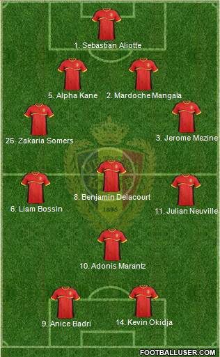 Belgium Formation 2014