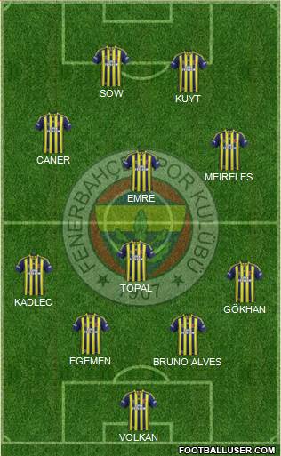 Fenerbahçe SK Formation 2014