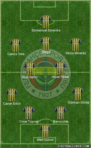 Fenerbahçe SK Formation 2014