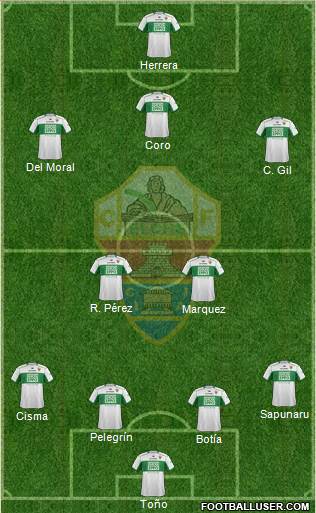 Elche C.F., S.A.D. Formation 2014