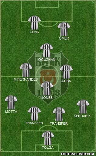 Besiktas JK Formation 2014