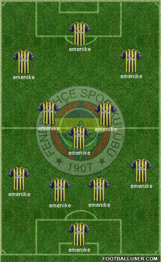 Fenerbahçe SK Formation 2014