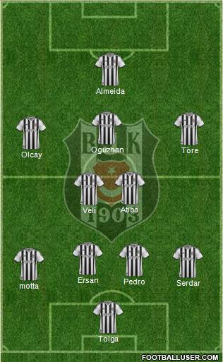 Besiktas JK Formation 2014