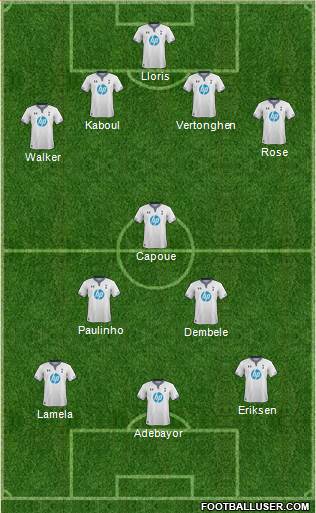 Tottenham Hotspur Formation 2014
