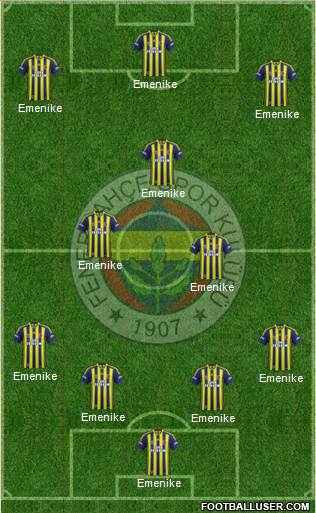 Fenerbahçe SK Formation 2014