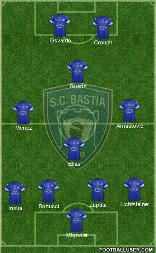 Sporting Club Bastia Formation 2014