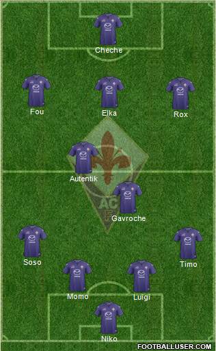 Fiorentina Formation 2014