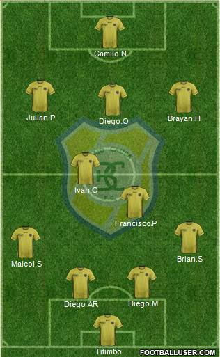 CD Itagüí Ditaires Formation 2014