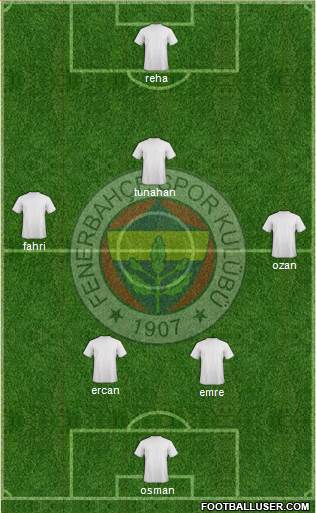 Fenerbahçe SK Formation 2014
