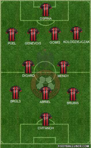 OGC Nice Côte d'Azur Formation 2014
