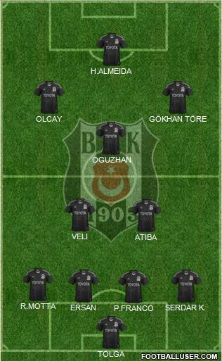 Besiktas JK Formation 2014