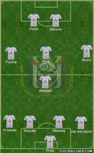 RSC Anderlecht Formation 2014