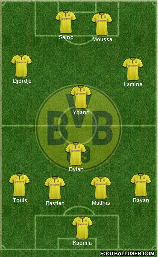 Borussia Dortmund Formation 2014