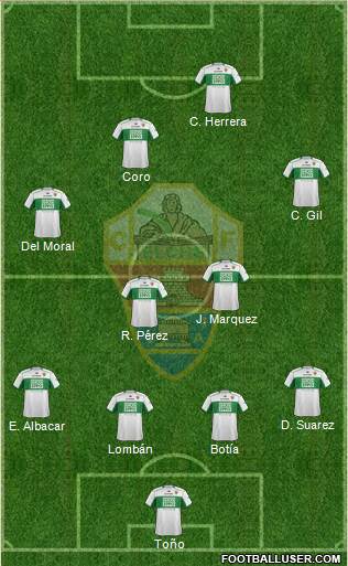 Elche C.F., S.A.D. Formation 2014