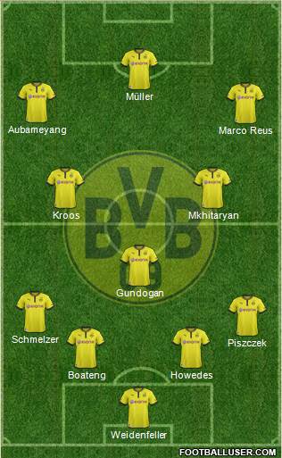 Borussia Dortmund Formation 2014