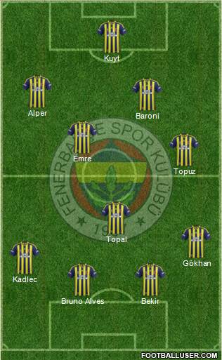 Fenerbahçe SK Formation 2014