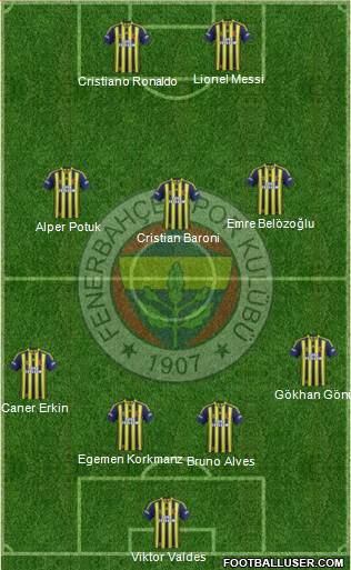 Fenerbahçe SK Formation 2014
