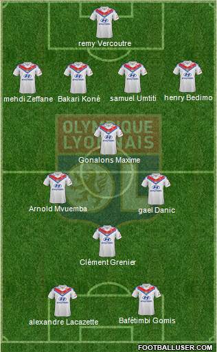 Olympique Lyonnais Formation 2014