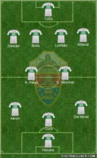 Elche C.F., S.A.D. Formation 2014