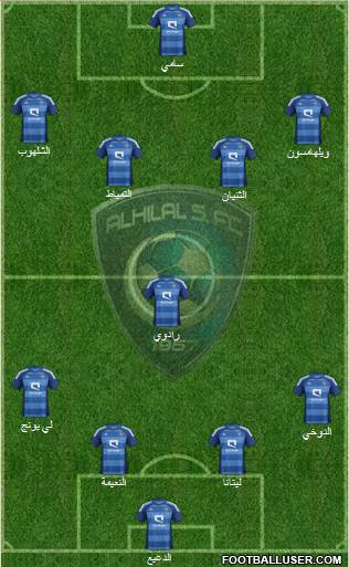 Al-Hilal (KSA) Formation 2014