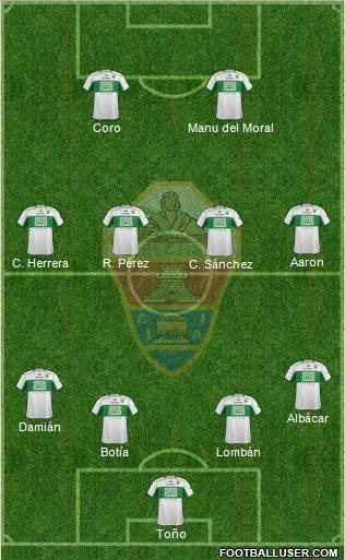Elche C.F., S.A.D. Formation 2014