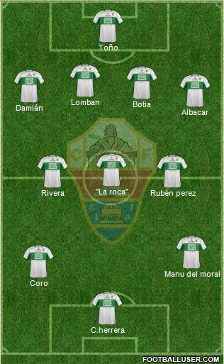 Elche C.F., S.A.D. Formation 2014