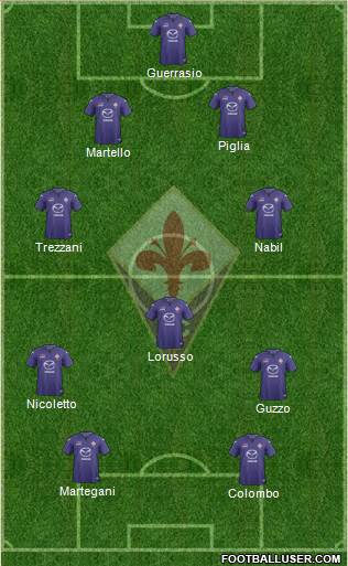Fiorentina Formation 2014