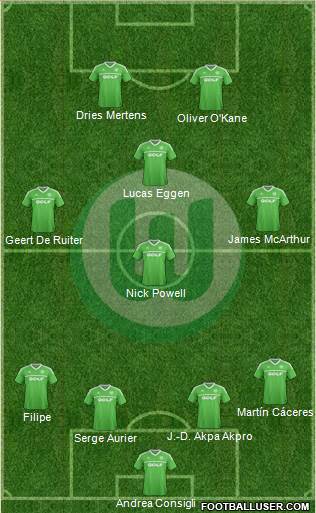 VfL Wolfsburg Formation 2014