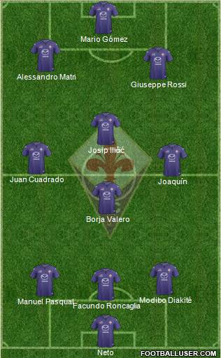 Fiorentina Formation 2014