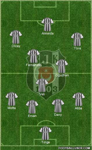 Besiktas JK Formation 2014